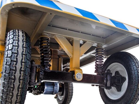 Платформенная электрическая тележка RuTrike ПЛИТА БУКСИР 1200